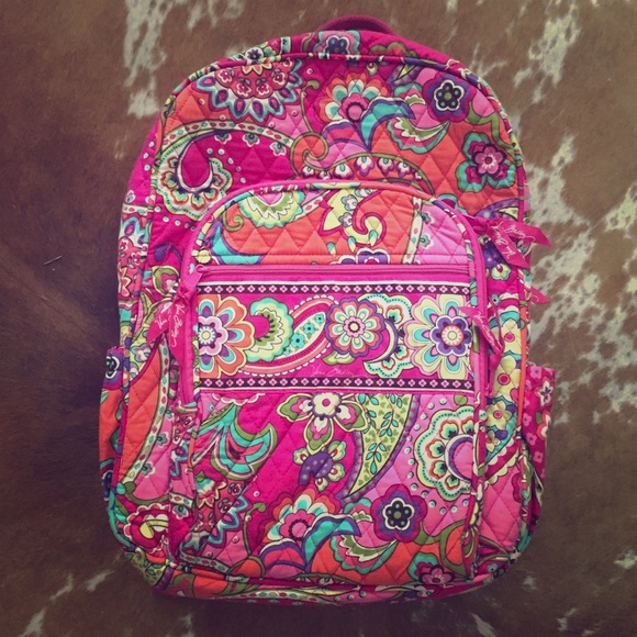 vera bradley pink swirls backpack